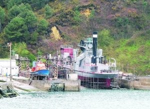 En Ondartxo. Aunque parece a punto de ser botada al mar, está varada en dique seco. ::
FOTOS VIÑAS