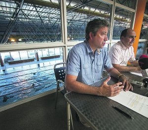 En marcha. Alegre y Zumeaga presentaron los nuevos cursos. ::                             DE LA HERA