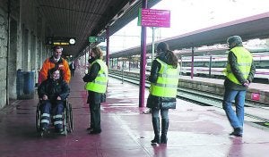 Simulacro en la estación que tuvo lugar ayer.