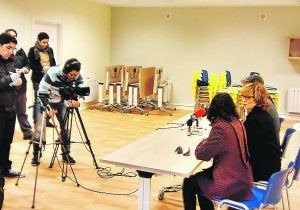 Preparado. El nuevo local, de 125 metros cuadrados, con sala polivalente, despacho-almacén y baños, fue presentado ayer y se abrirá al público el lunes de la semana próxima. ::
F. DE LA HERA