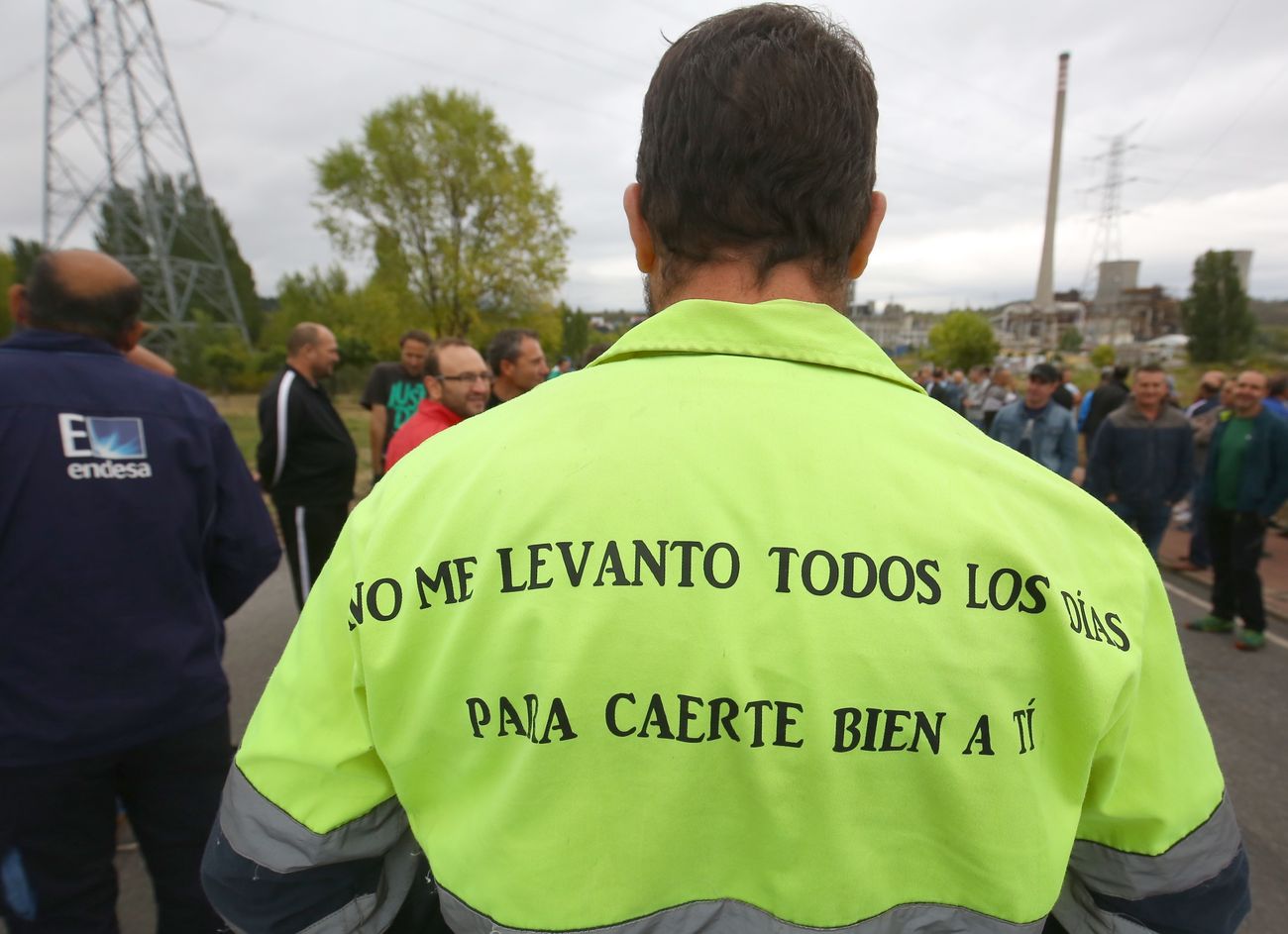 Los ultimos mineros salen a la calle para exigir la compra de carbón nacional y un empleo estable