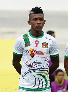 El delantero liberiano Keith Nah.