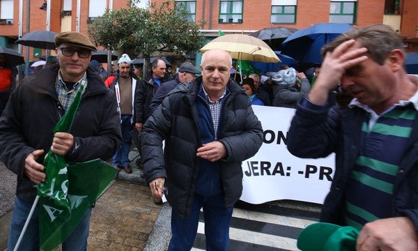 Fotos: Manifestación de agricultores en Ponferrada