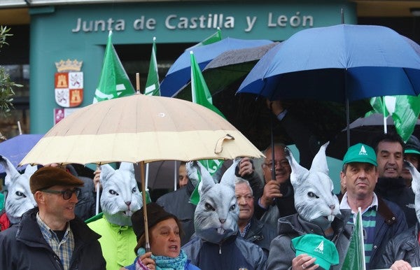 Fotos: Manifestación de agricultores en Ponferrada
