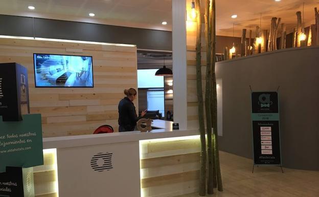 Recepción del Hotel Alda Centro Ponferrada.