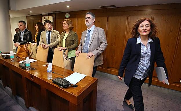 Imagen de archivo de un pleno del Ayuntamiento de Ponferrada.