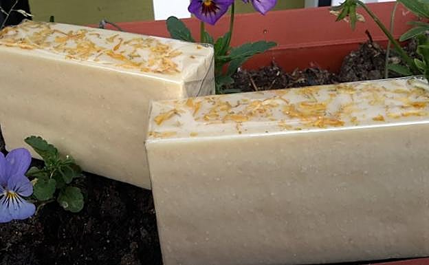 Jabones artesanos de 'El Meruéndano'.