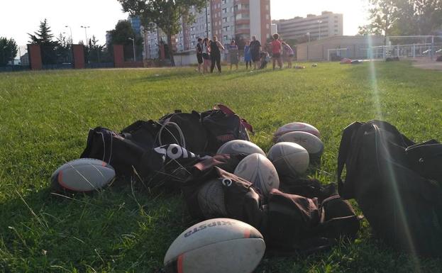 El calor fue el protagonista del entrenamiento.