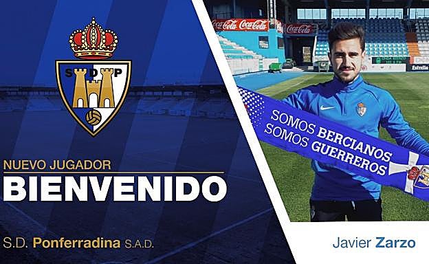 Javier Zarzo se incorpora a la SD Ponferradina