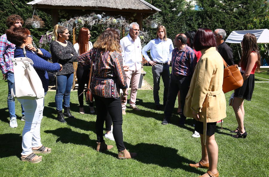 Fotos: El líder autonómico de Podemos, Pablo Fernández, en Camponaraya