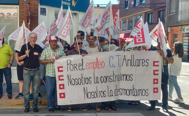 Imagen de una de las concentraciones de los trabajadores de Masa Galicia.