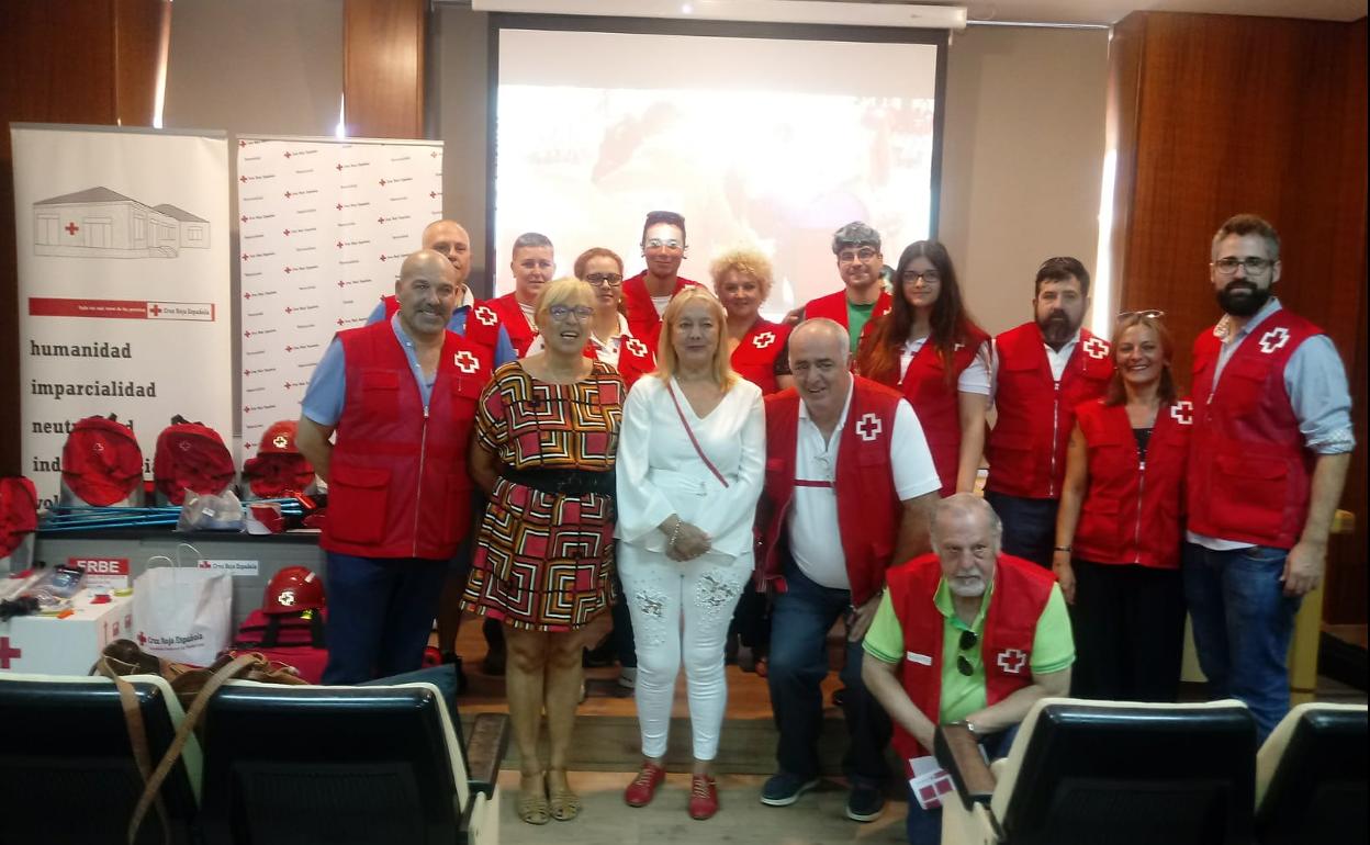 Imagen de la presentación del equipo de Cruz Roja.