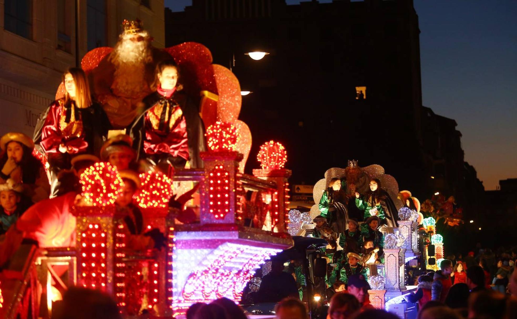 Cabalgata de los Reyes Magos en Ponferrada en el 2019.