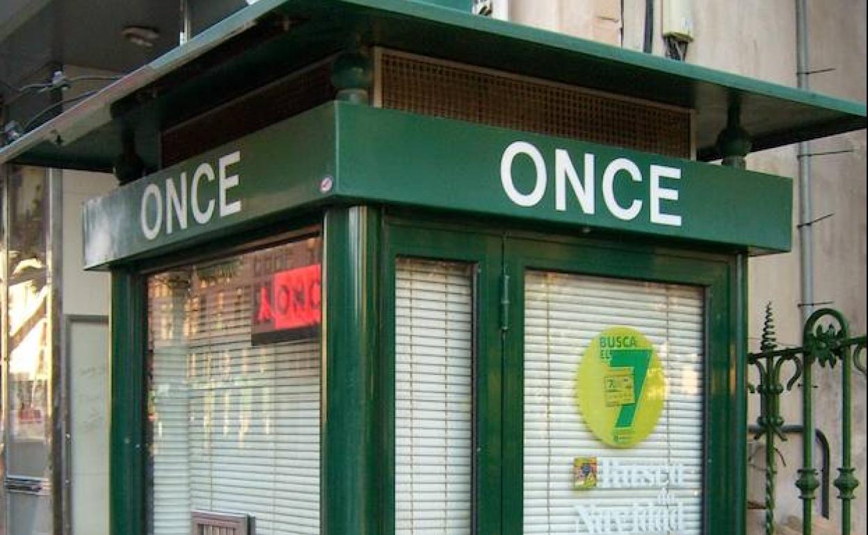 Puesto de venta de la Once.