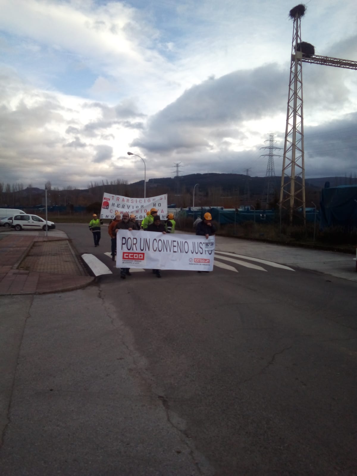 Fotos: Manifestación de los trabajaores de Nervión Industries en Compostilla
