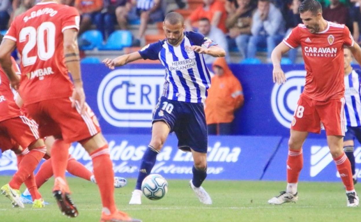 Yuri, en un partido con la Deportiva.