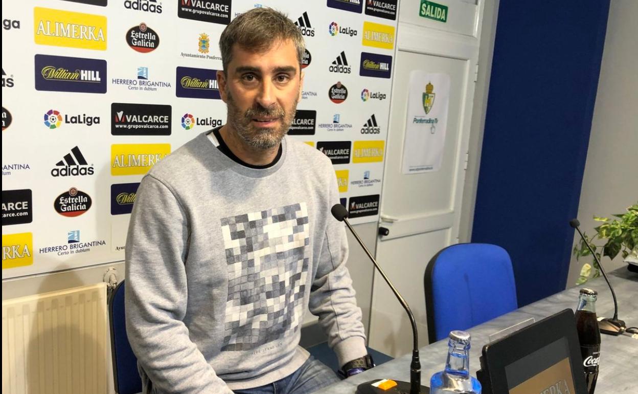 Jon Pérez Bolo en sala de prensa.