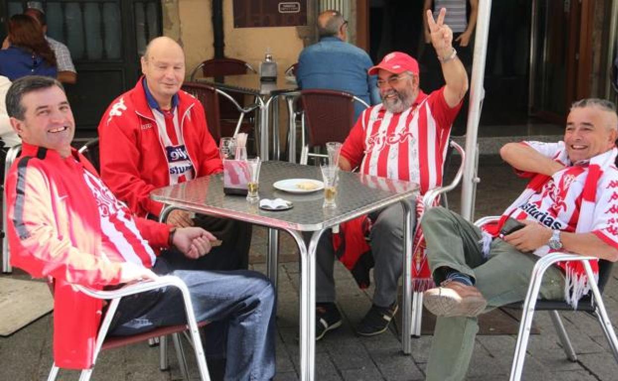 Aficionados del Sporting de Gijón.