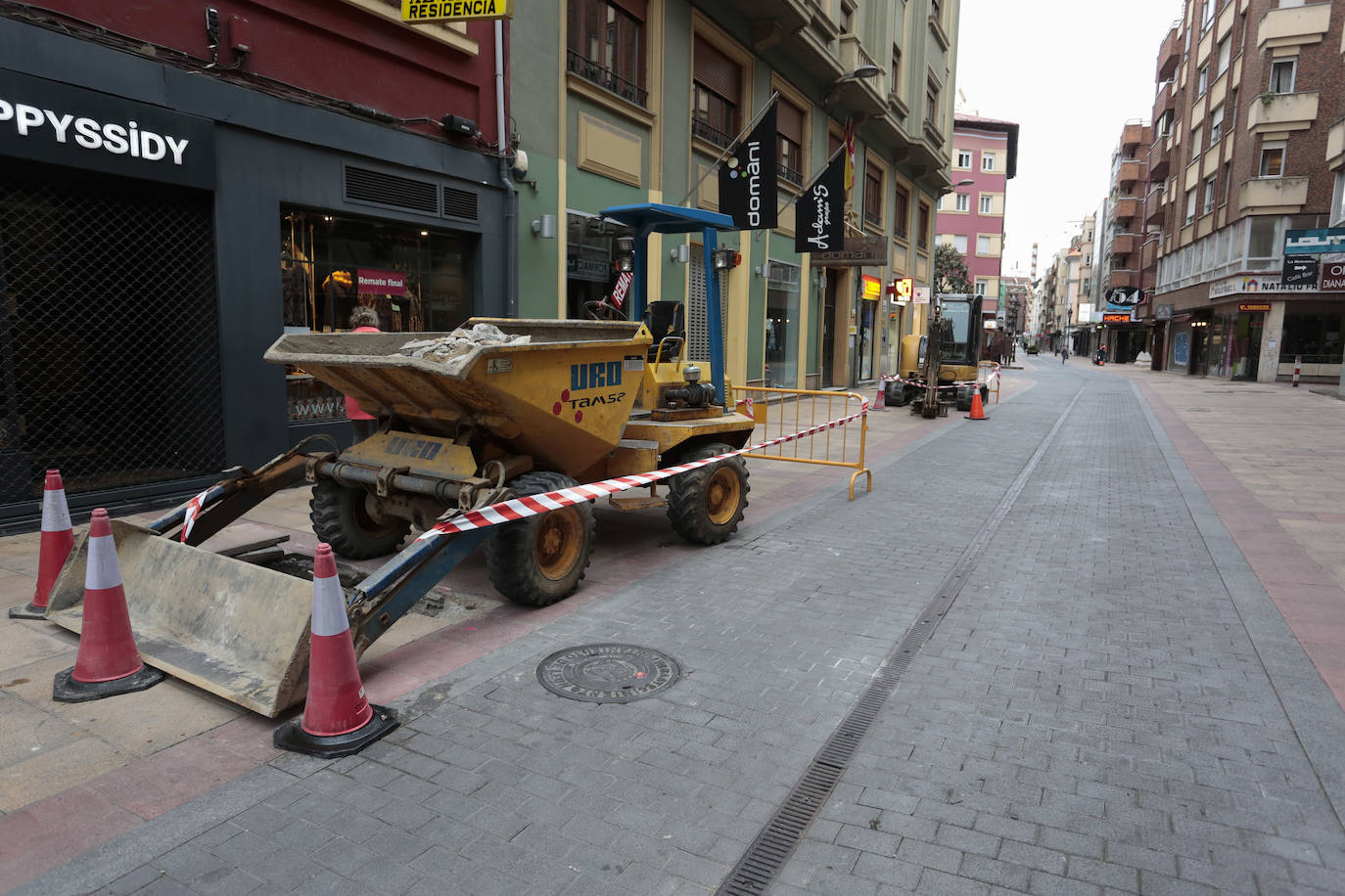 Obras paradas por el estado de alarma en León