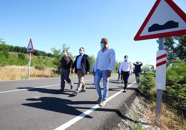 Fotos: Recepción de obras de mejora en carreteras del Bierzo