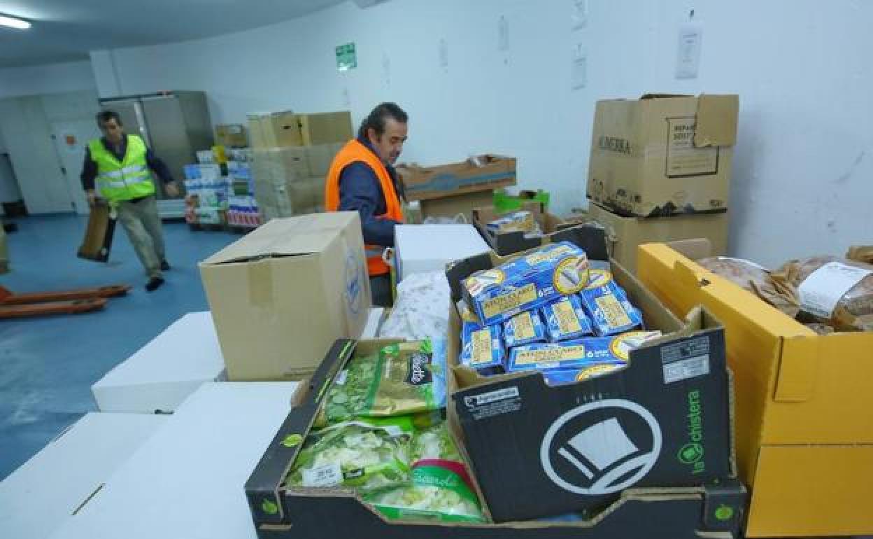 Almacén del Banco de Alimentos del Sil en Ponferrada.
