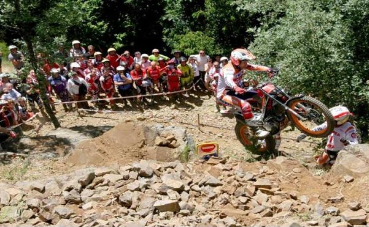 Toni Bou, durante una prueba de trial.