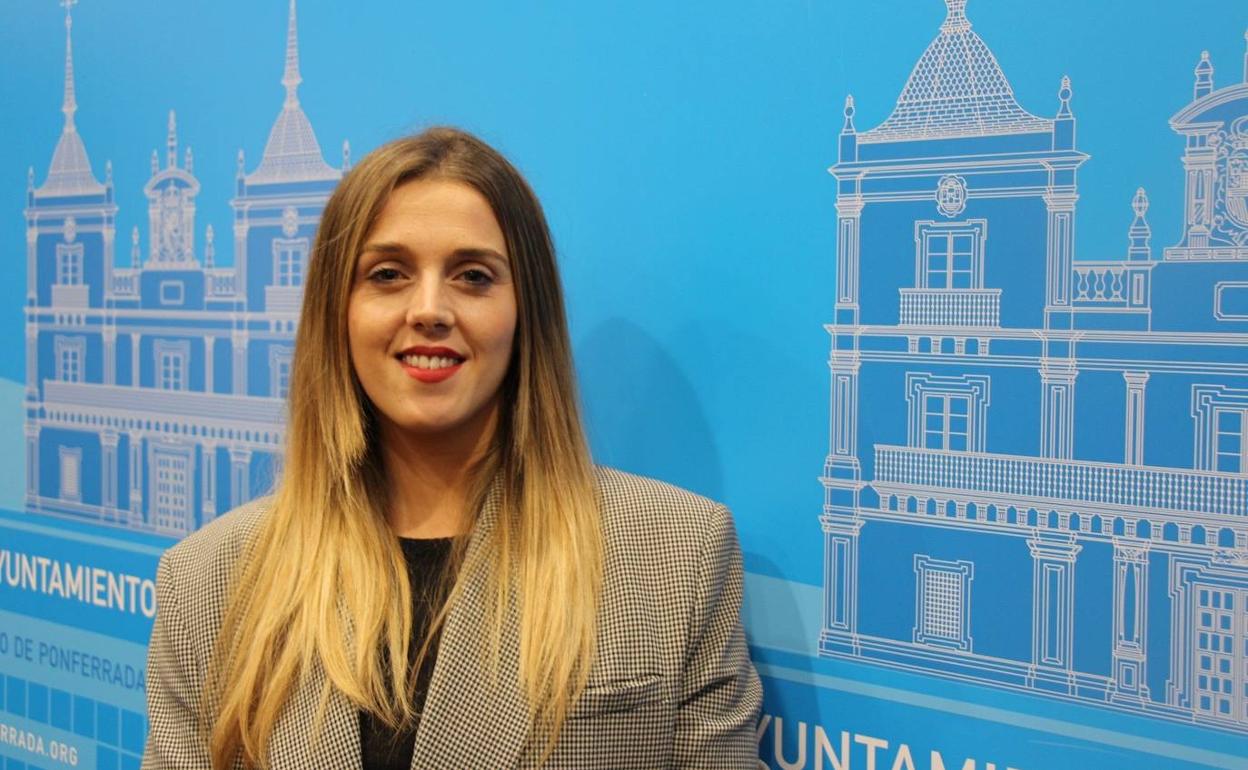 Lorena Valle, concejala de Comercio del Ayuntamiento de Ponferrada.