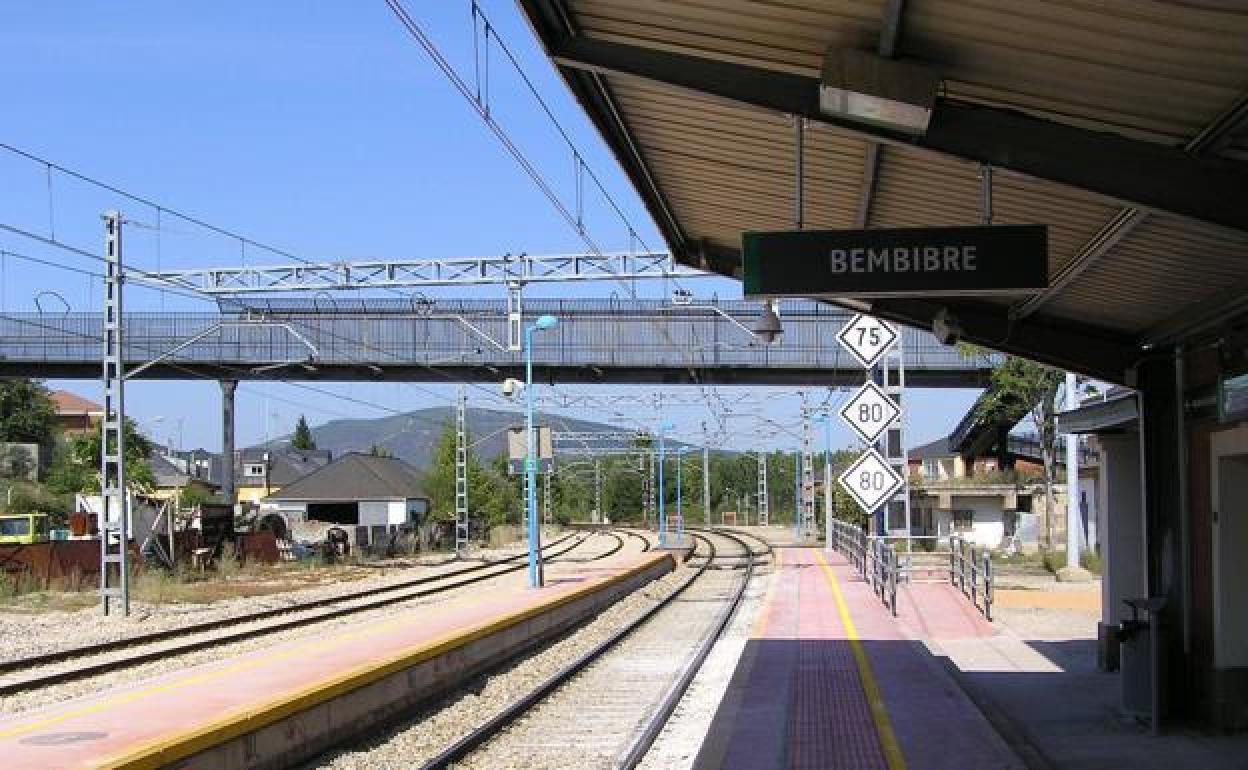 Estación de Adif en Bembibre.
