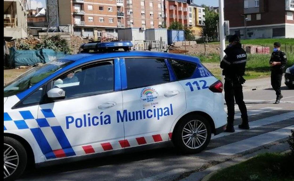 Control de la Policía Municipal de Ponferrada.