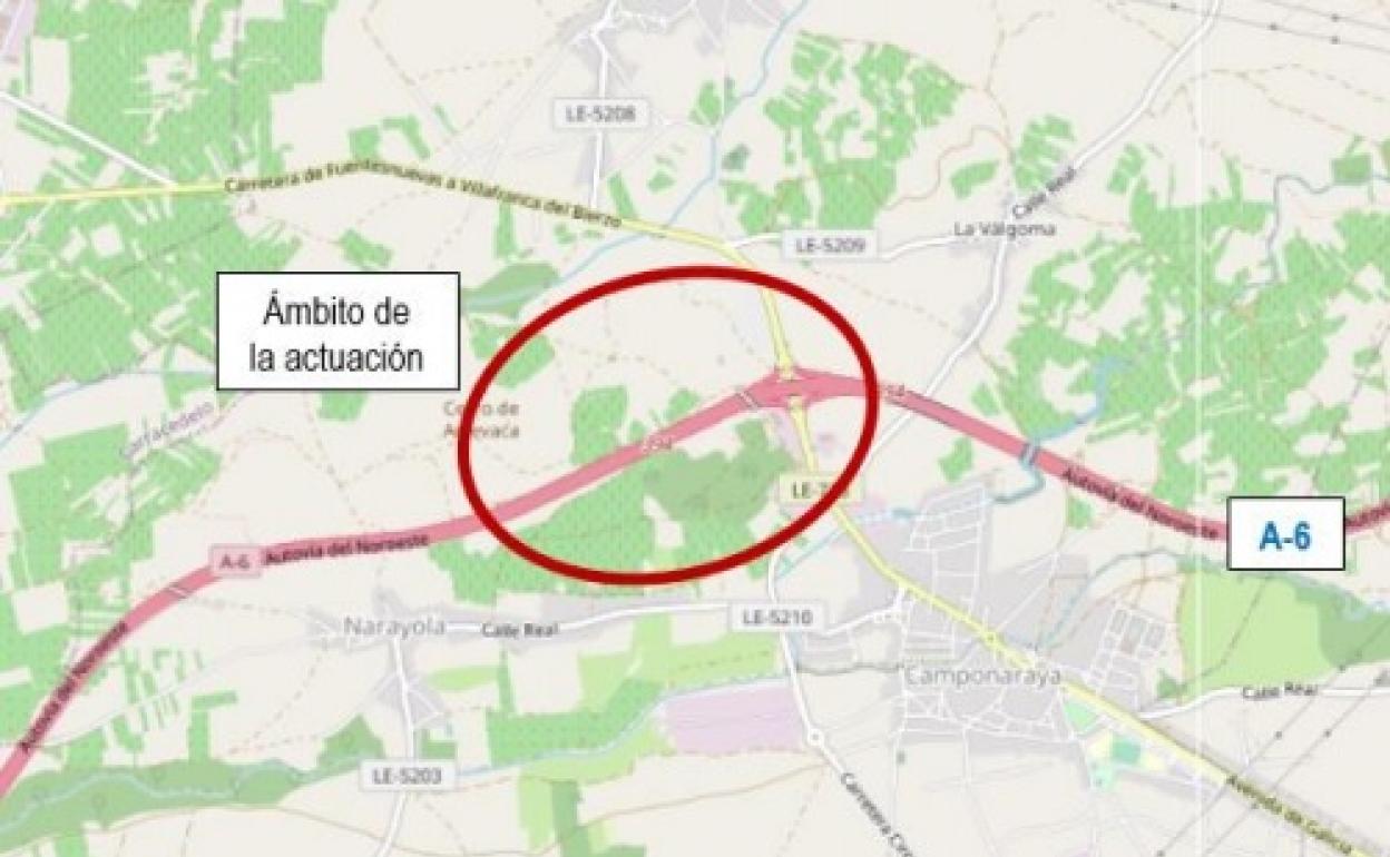 Punto en el que se está realizando la actuación.