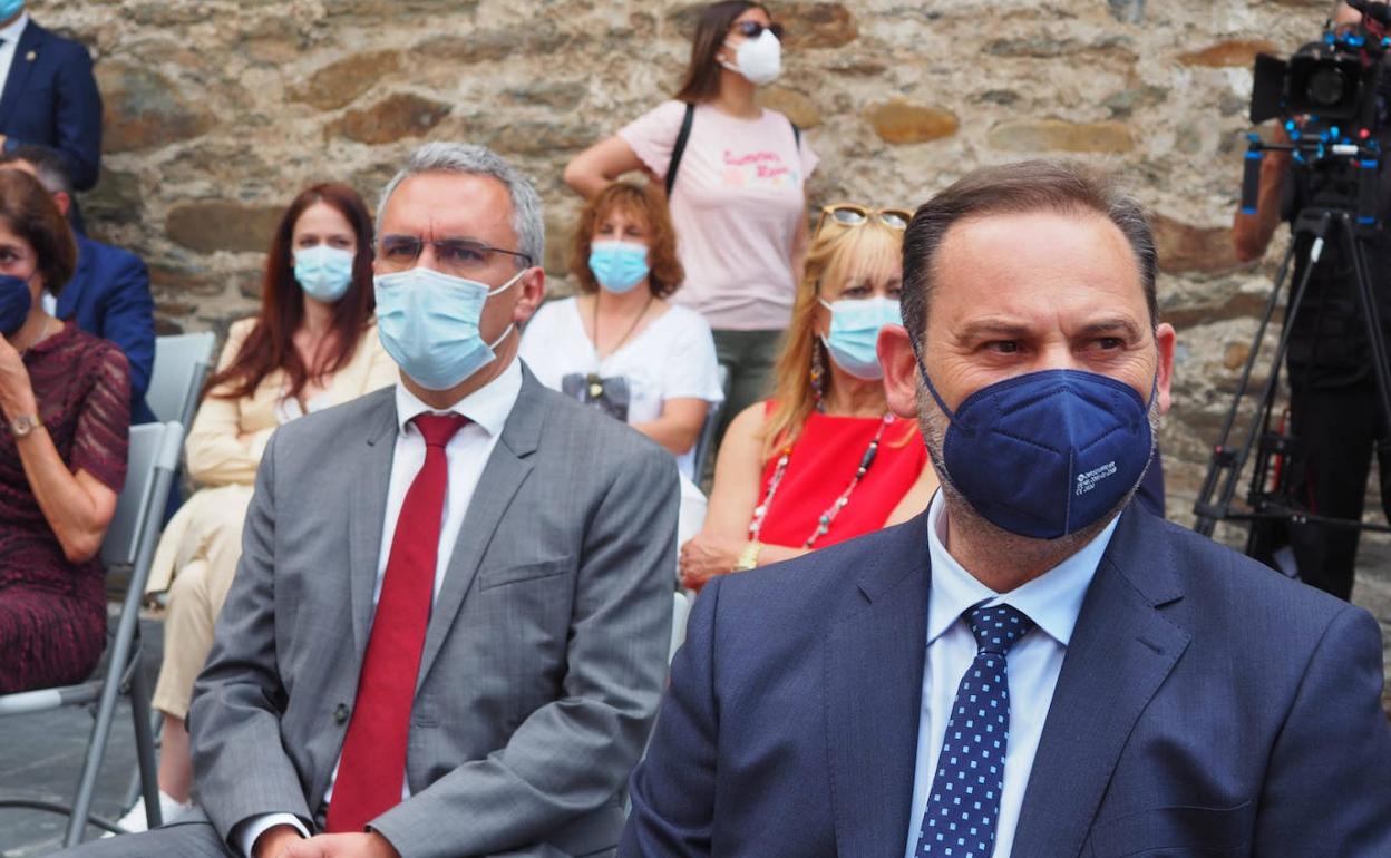 El ministro Ábalos, durante el acto de Ponferrada.