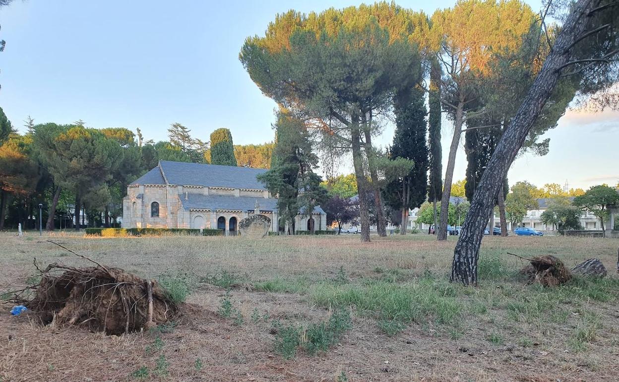 Imagen actual de una zona del poblado de Compostilla.