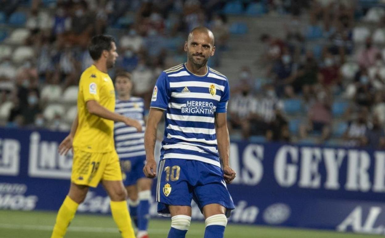 Yuri, en el encuentro de la primera jornada de la Liga Smartbank ante el Alcorcón.