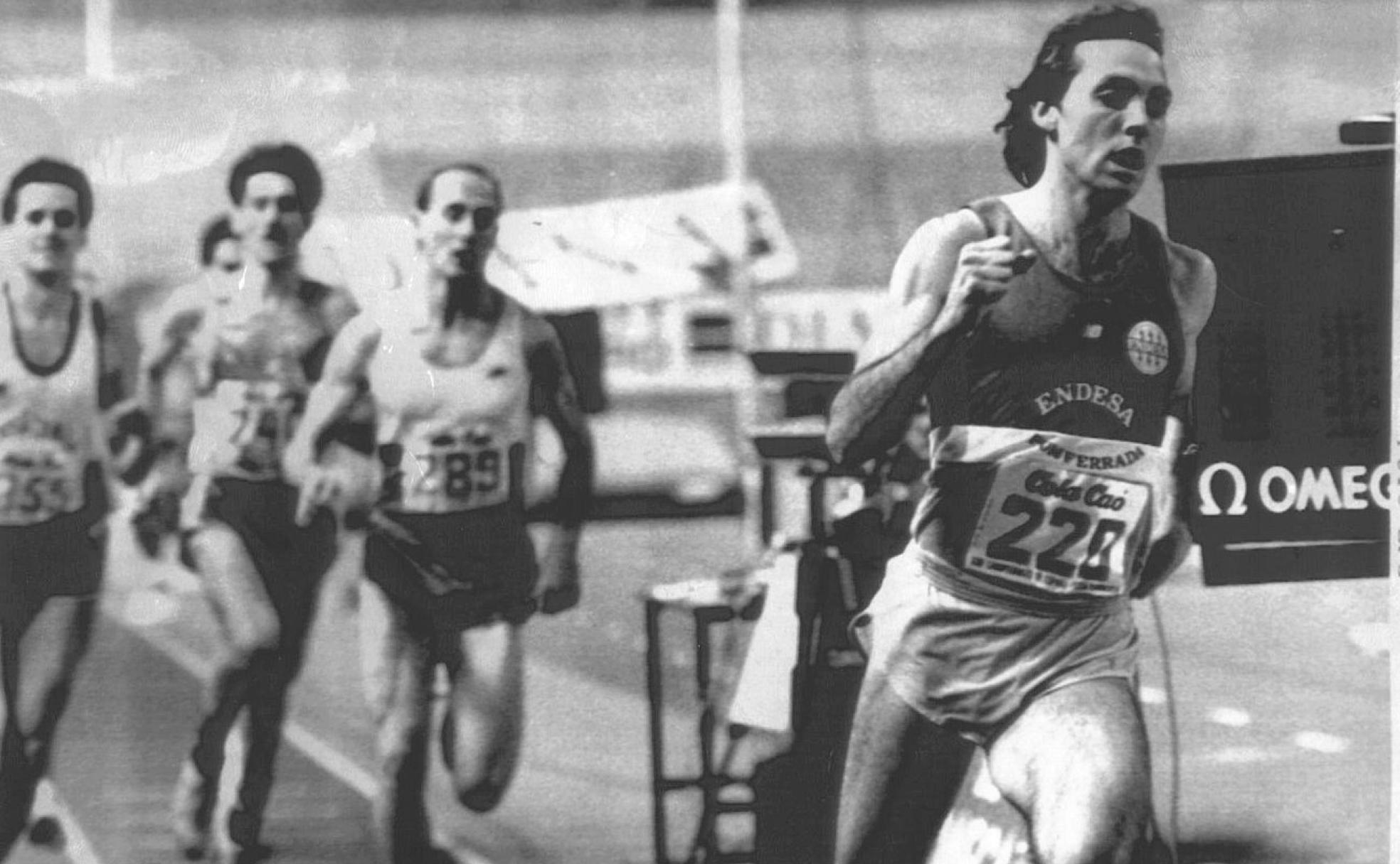 Colomán Trabado, durante una competición oficial, es elegido mejor deportista leonés del siglo XX.