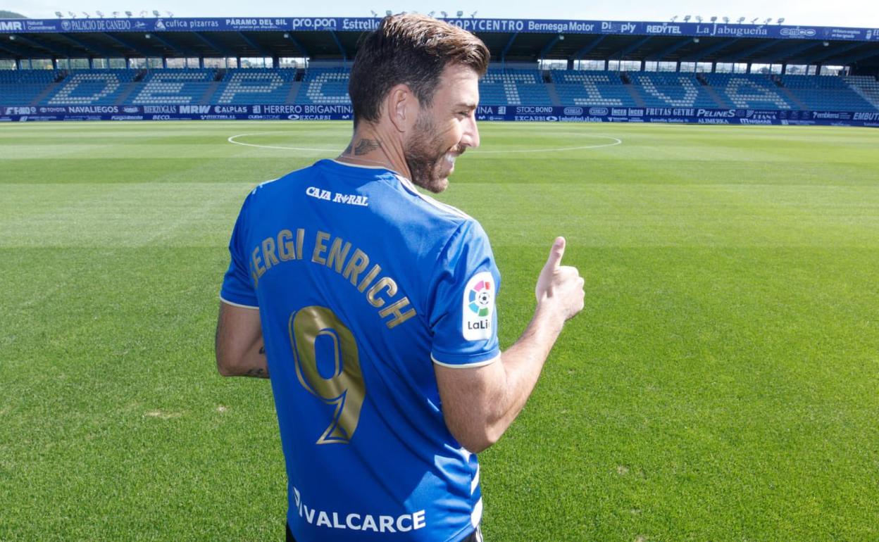 Sergi Enrich, presentado como nuevo jugador de la Deportiva.