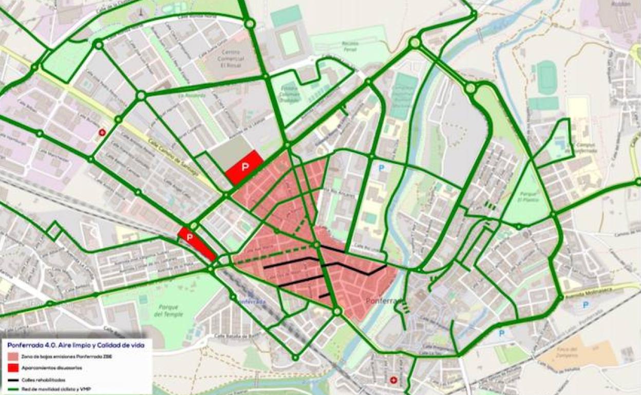 Zona de Bajas Emisiones (ZBE) de Ponferrada.