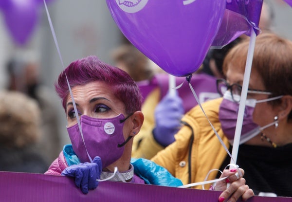 Concentración en Ponferrada con motivo del día contra la violencia de género.