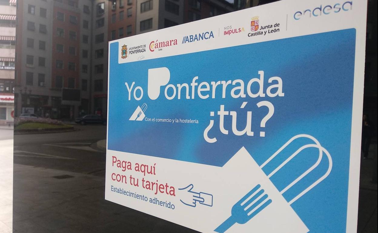 Establecimiento adherido a la campaña de apoyo al comercio local 'Yo Ponferrada, ¿tú?'.