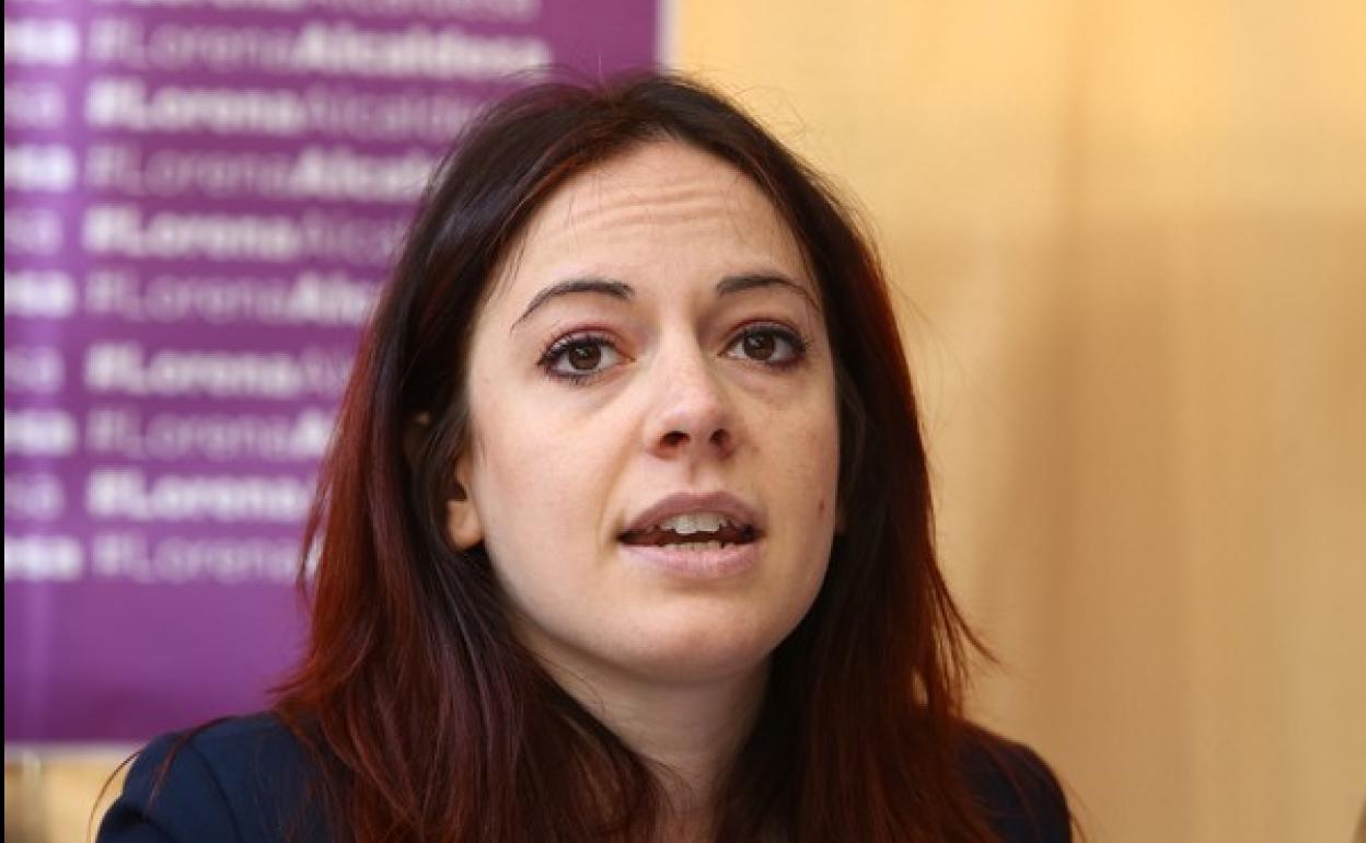 La portavoz municipal de Podemos en Ponferrada, Lorena González. 