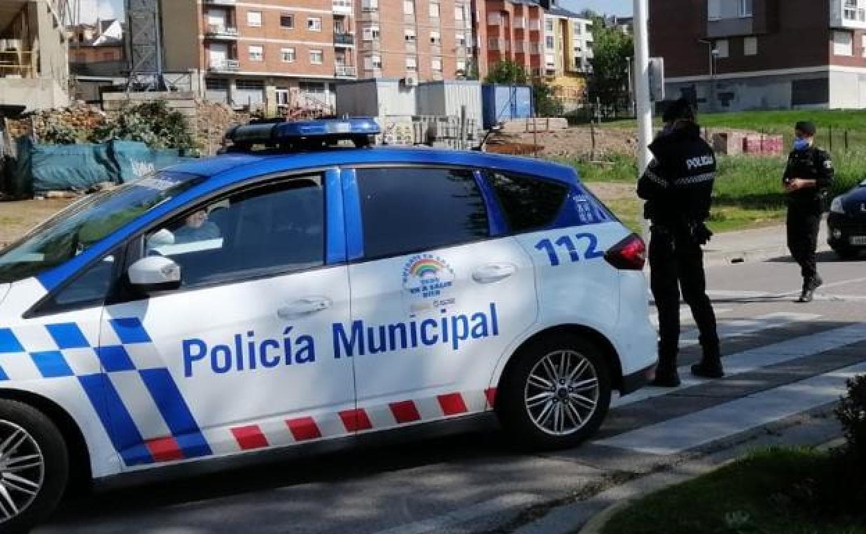 Control de la Policía Municipal de Ponferrada.