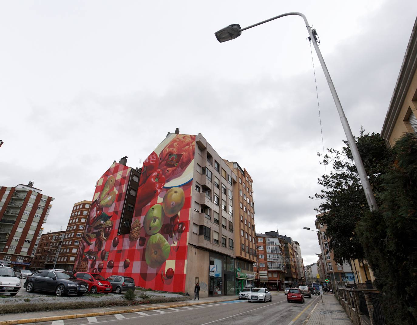 Presentación del grafiti promocional de la Agrupación de Alimentos de Calidad del Bierzo. 