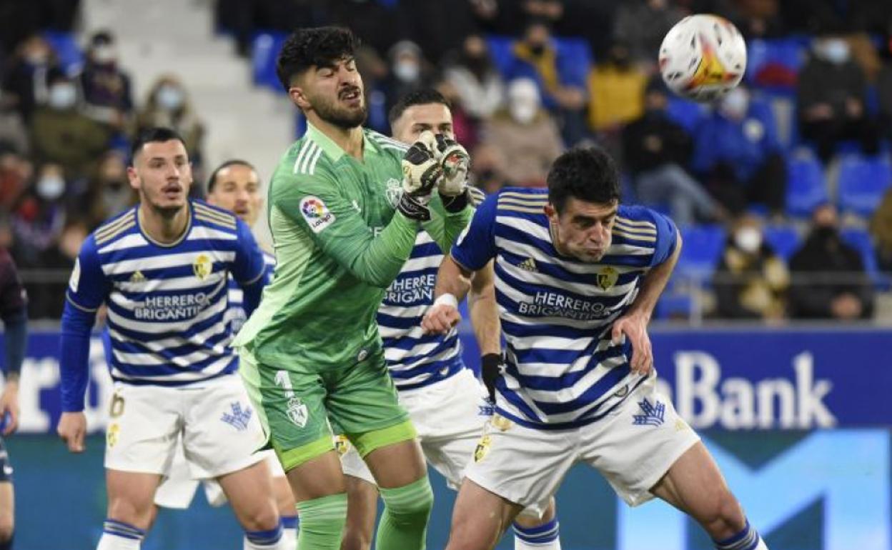 Amir, en el partido ante el Huesca.