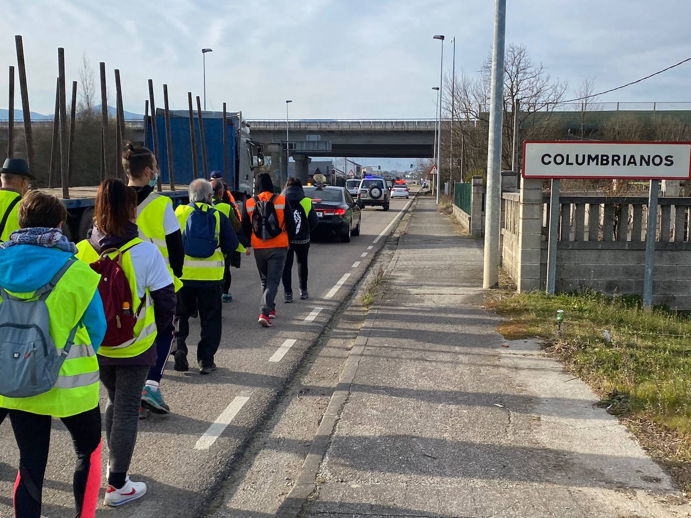 La 'marcha blanca' encara su última etapa entre Cubillos del Sil y Ponferrada.