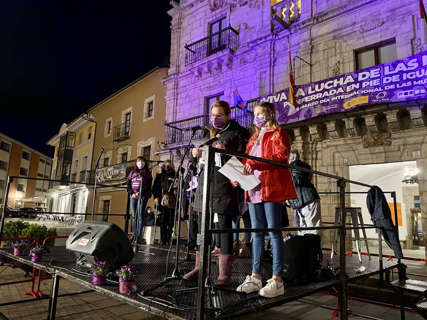 Fotos: Concentración del 8M en Ponferrada