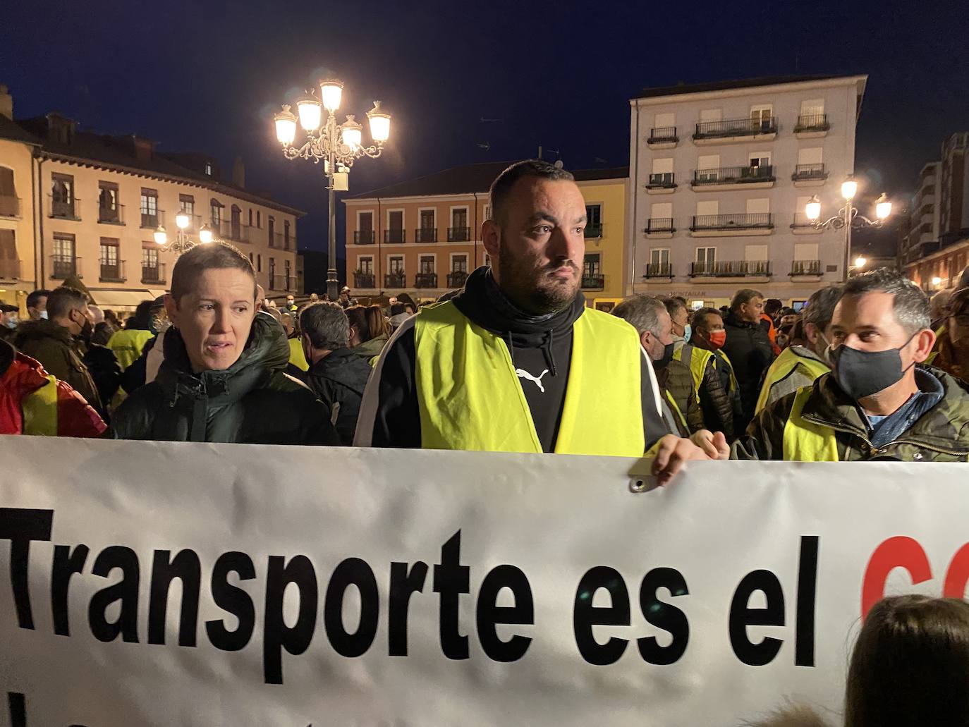 Fotos: Concentración de transportistas en Ponferrada