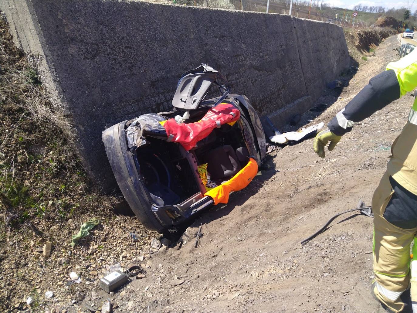 Fotos: Accidente en la A-6 en Brañuelas