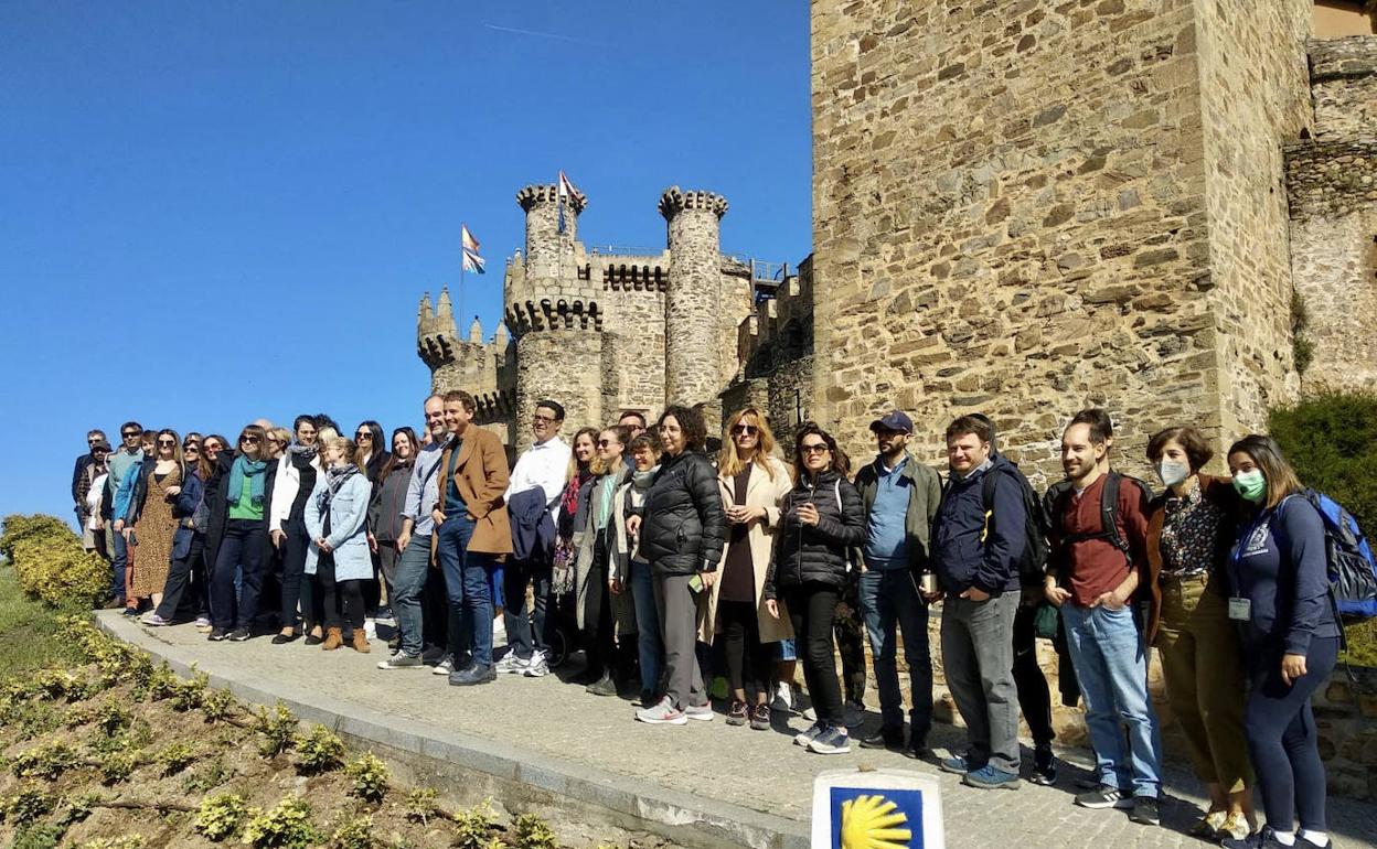 Participantes de la International Week de la ULE en su visita a Ponferrada.