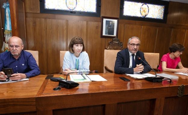 Ramón presentó el plan junto a los ediles de Sostenibilidad Medio Ambiental, Hacienda y Cultura y Turismo. 