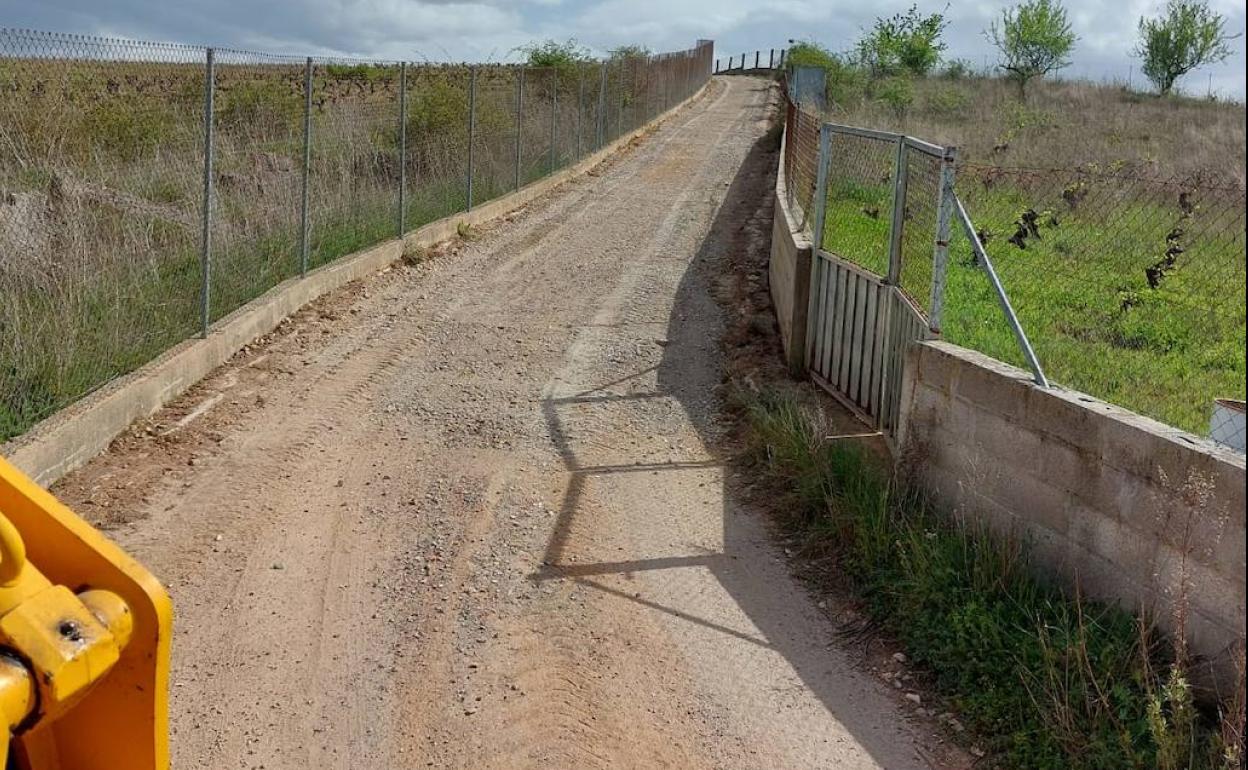 Imagen de la actuación en el Camino Lombano.