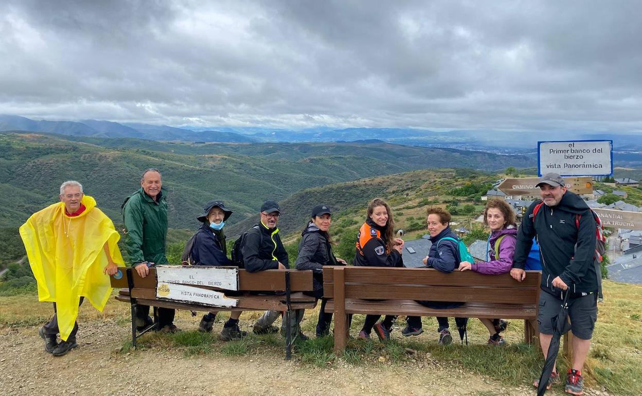 Vista panóramica desde el primer banco del Bierzo en el Camino de Santiago.